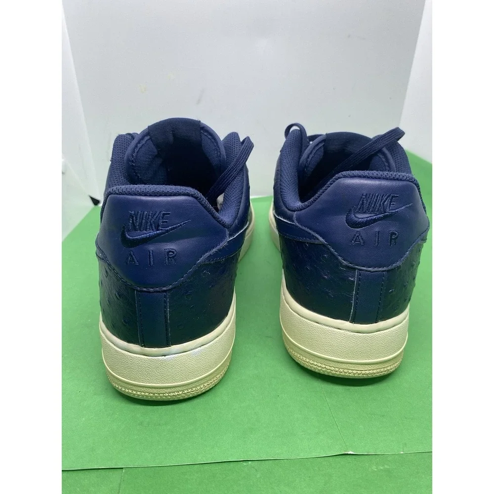 Sz 13 - Nike Air Force 1 Low Ostrich Obsidian Navy Blue 2015 718152-402